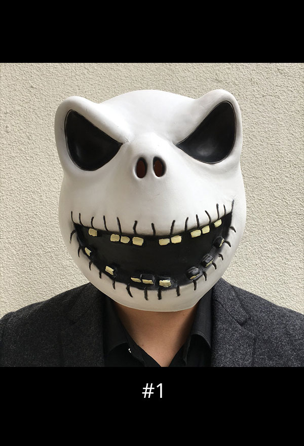 Halloween Jack Style Cosplay Mask Gothic Spooky Costume Mask