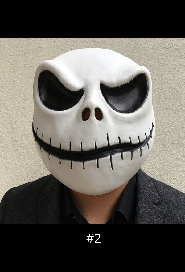 Halloween Jack Style Cosplay Mask Gothic Spooky Costume Mask