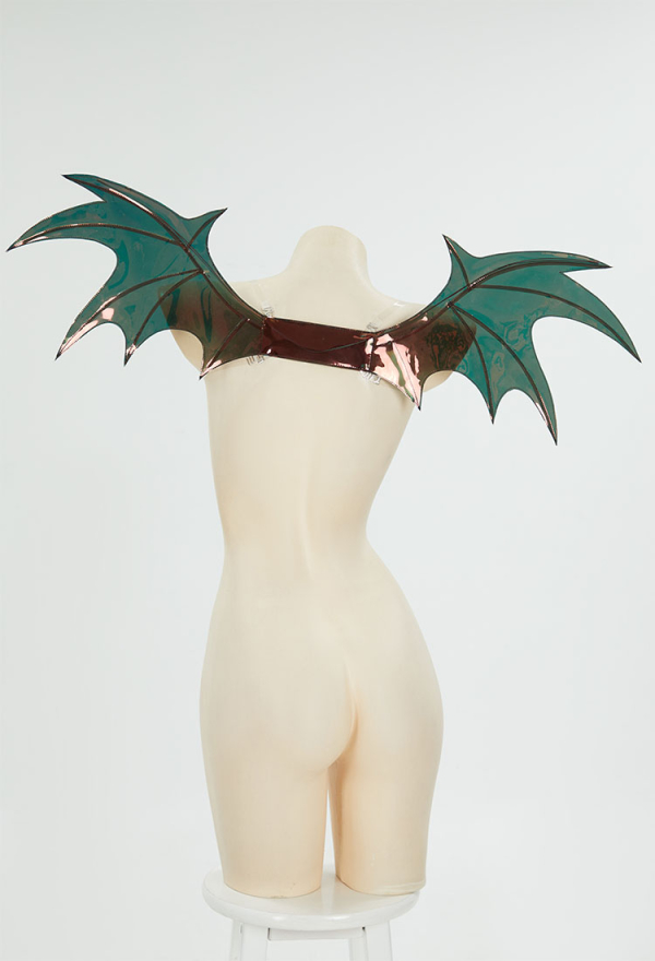 Dark Elf Wings Cosplay Costume Accessory Decorative Wing with Shoulder Straps