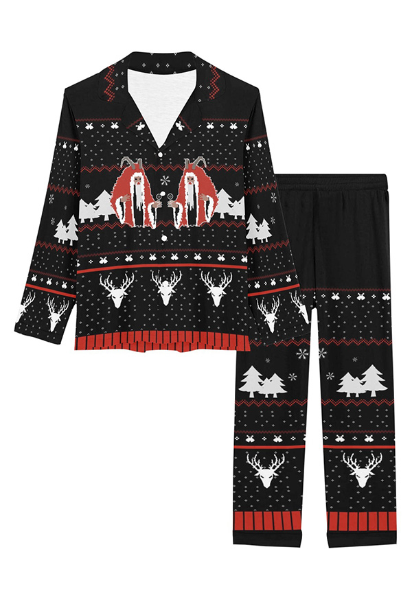 Krampus Pajama Set Gothic Clothing Women Gothic Outfit For Sale