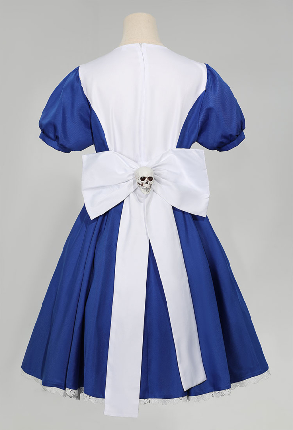 Alice: Madness Returns Alice Cosplay Costume Halloween Maid Dress Set