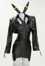 Gothic Casual Outfit Racing Functional Style Coat and Dress with Headband Cosplay Costume