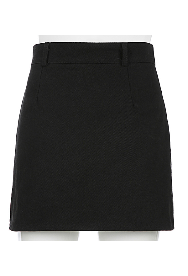 Gothic Punk Pencil Skirt – Gothic Bottom Outfit | Black Spandex Hem ...