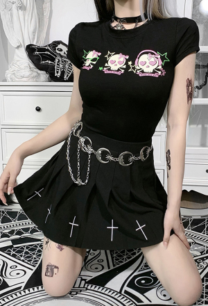 goth tshirt dress