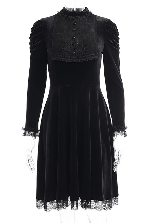 Gothic Spring Fashion Cocktail Party Dress – Gothic Dress | Black ...