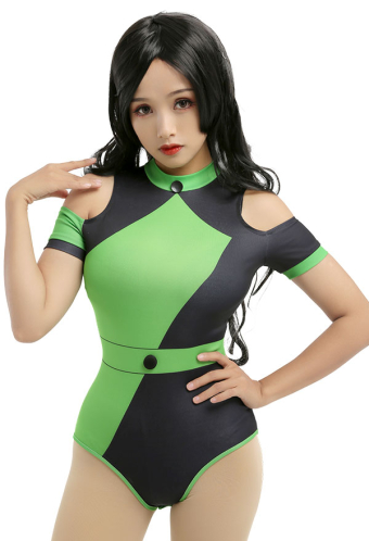 Green Menace Cold Shoulder One-Piece Sexy Lingerie Bodysuit